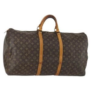 LOUIS VUITTON Monogram Keepall 60 Boston Bag M41422 LV Auth am10373